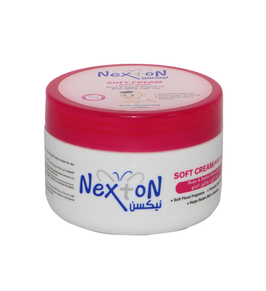 nexton baby soft cream rose & almond 125ml
