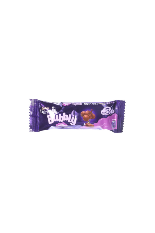 cadbury chocolate dairy milk bubbly 9g 50rs