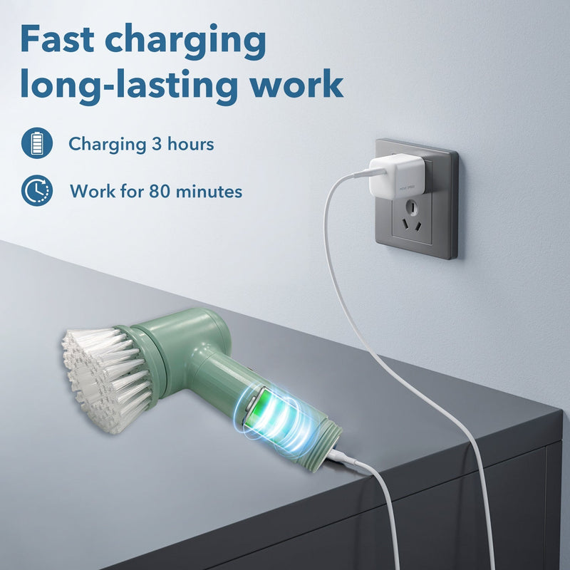 Rechargeable Multi-Purpose Magic Power Scrubber – Deep Clean in Minutes ✨