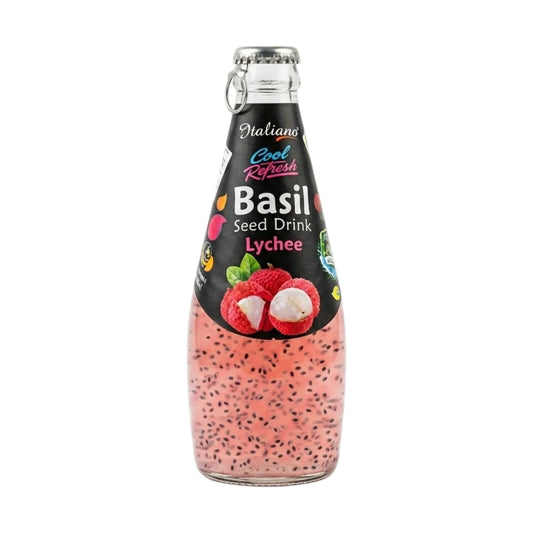 italiano basil seed drink lychee sugar free 290ml
