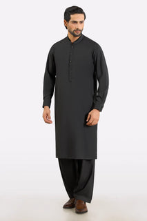 Dark Brown Wash & Wear Shalwar Kameez