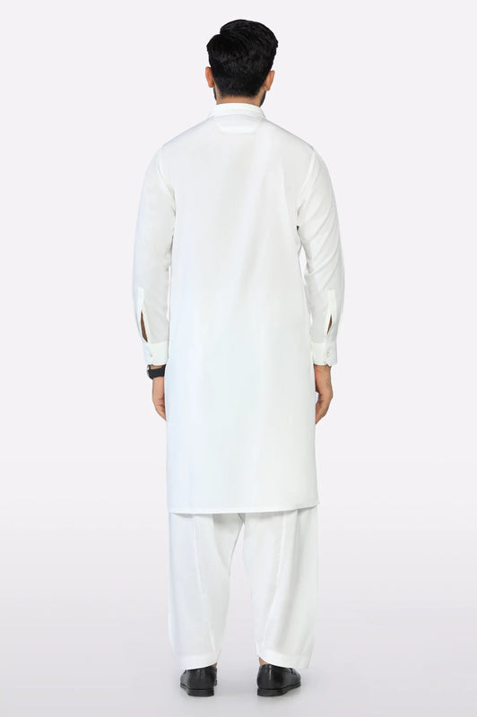 Off White Wash & Wear Shalwar Kameez