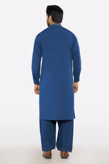 Dark Blue Wash & Wear Shalwar Kameez