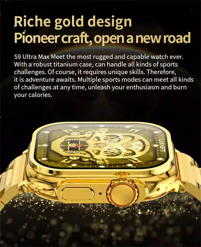 Z76 Ultra Smart Watch – Gold Edition With 2 Straps
